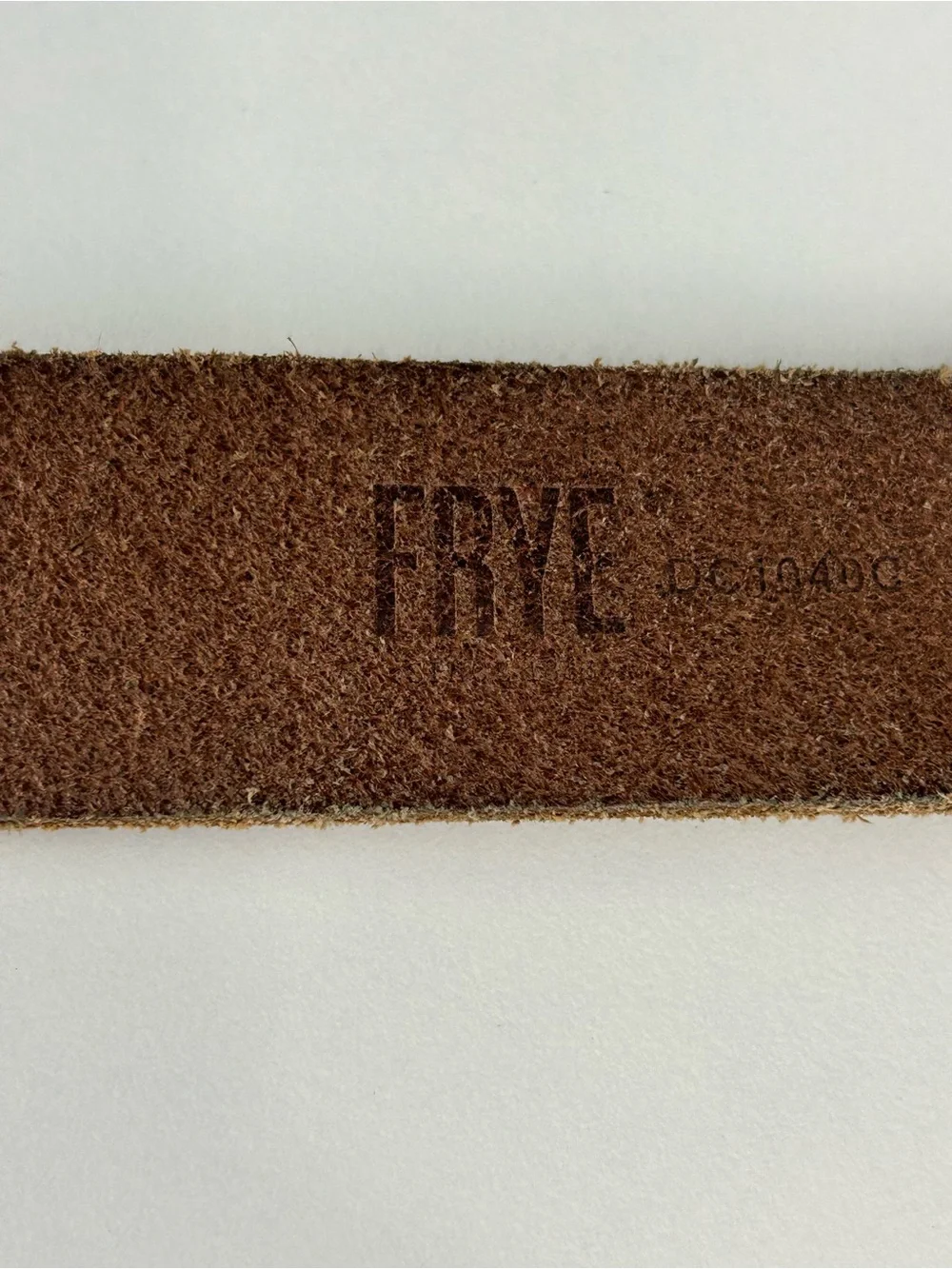 FRYE LEATHER TAN BELT XL